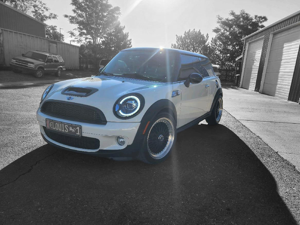Custom Mini Cooper Halo LED Headlights